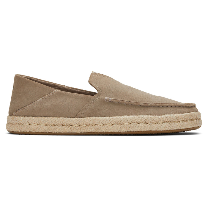 Men's Toms 10020865 Alonso Loafers Taupe Suede Espadrilles Men