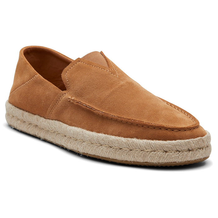 Men's TOMS Alonso Loafers Tan Suede Espadrilles