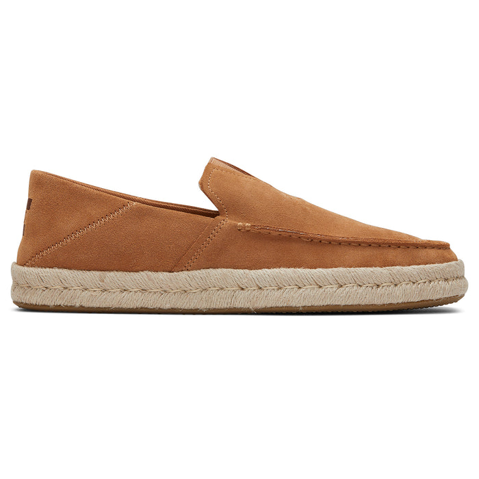 Men's TOMS Alonso Loafers Tan Suede Espadrilles