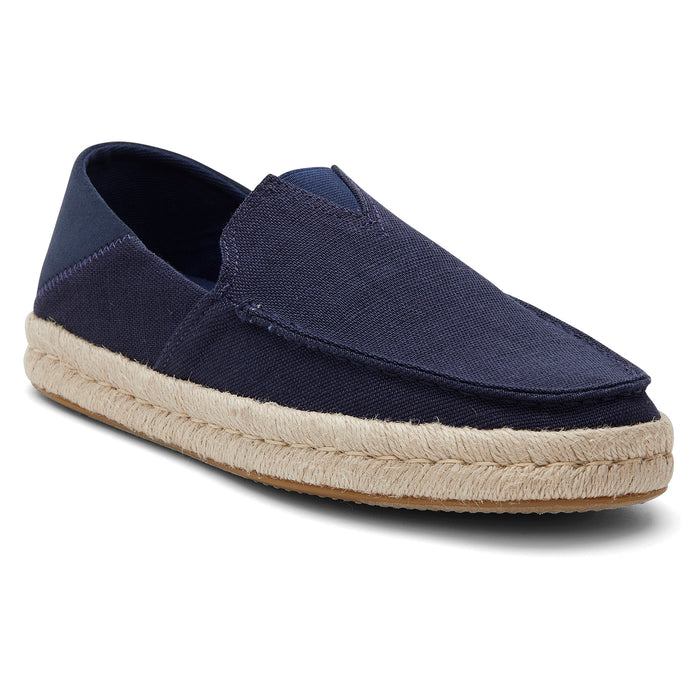 Men's TOMS Alonso Loafers Navy Suede Espadrilles