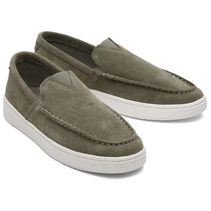 Men's Trvl Lite Suede Leather Grey Loafers