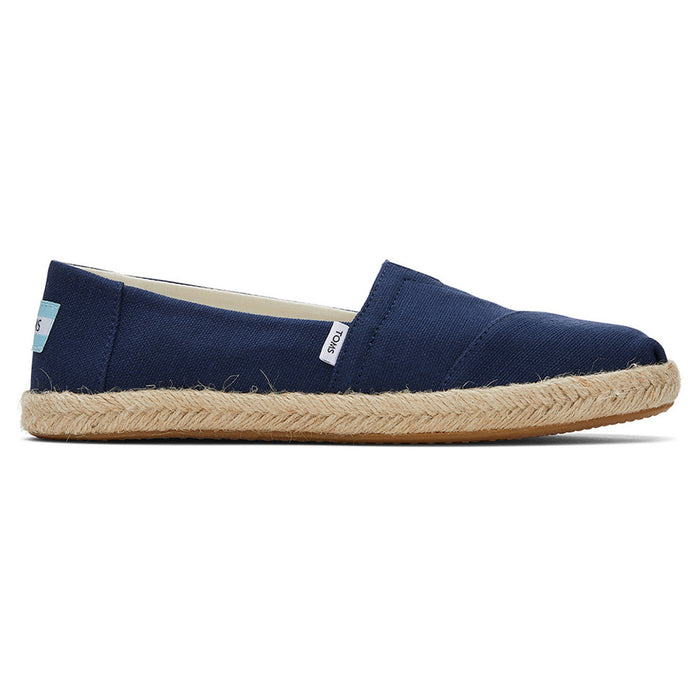 Women's Recycled Cotton Canvas Navy Espadrilles Slip On