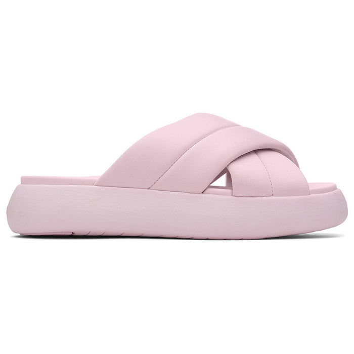 Women's Mallow Crossover Lilac Sliders