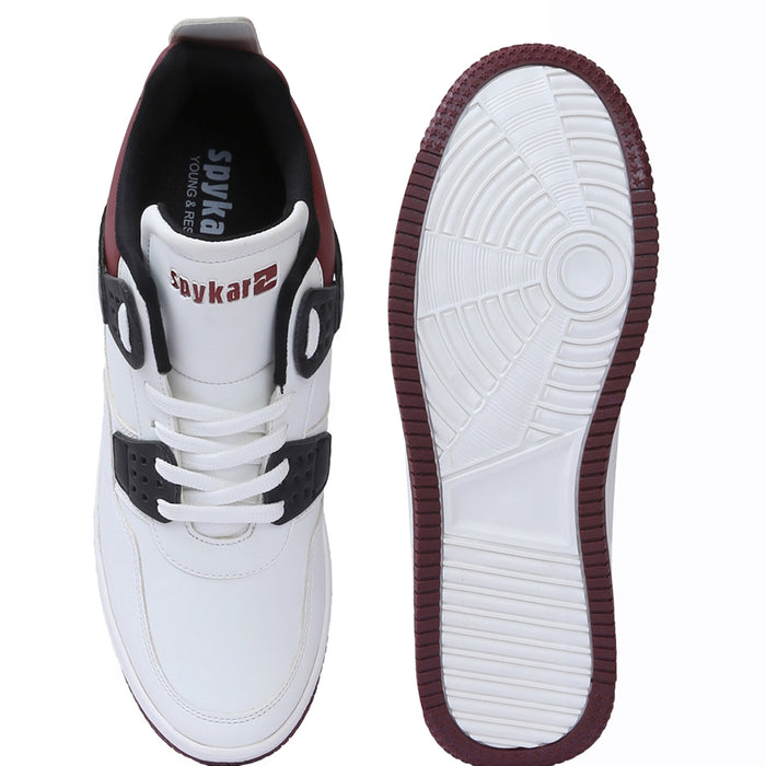 Ben White-Mehroon Men Active Laceup Sneakers