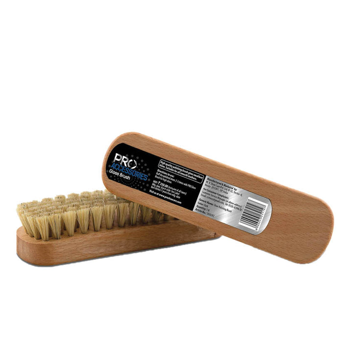 Pro Gloss Brush For Leather Shoes I Pack Of 1 I Dark Colored Bristles