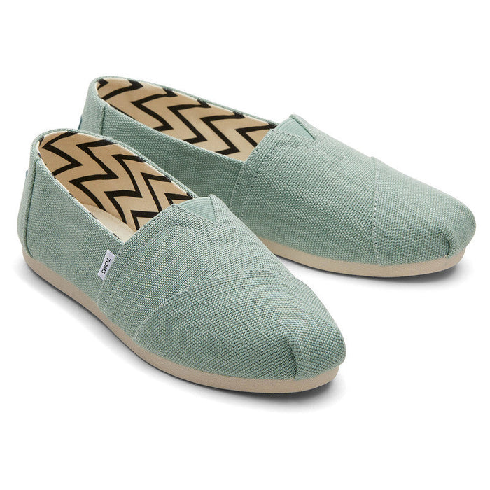 Light Green Heritage Canvas Slip On-TOMS® India Official Site