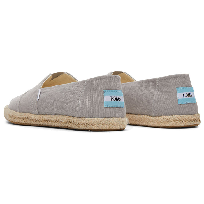 Recycled Cotton Canvas Espadrilles Grey For Men