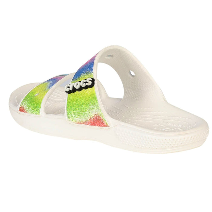 Crocs Classic Crocs Spray Dye Sandal Women White/Multi Wedges