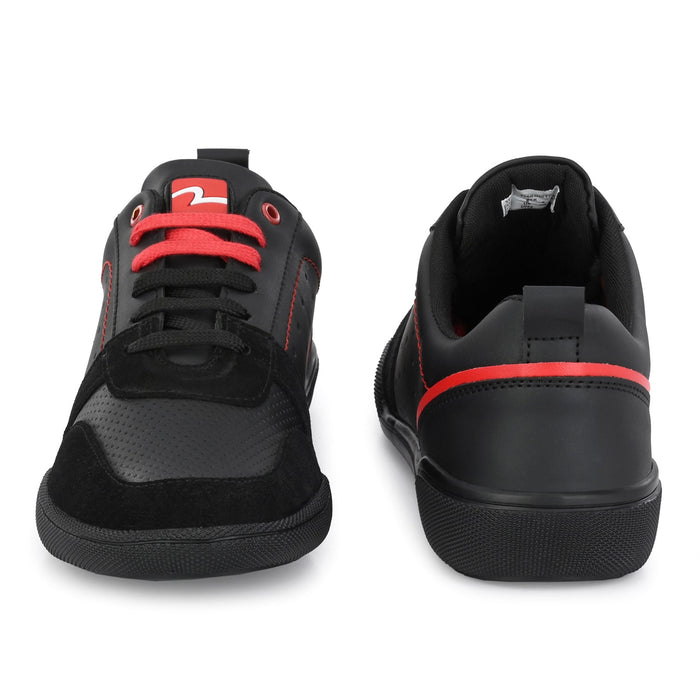 Creed Black Men Black Premium P.U. Sneakers