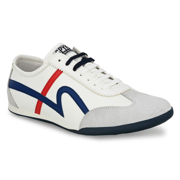 Paul White-Red-Blue Men Lowtop Streetstyle Shoe