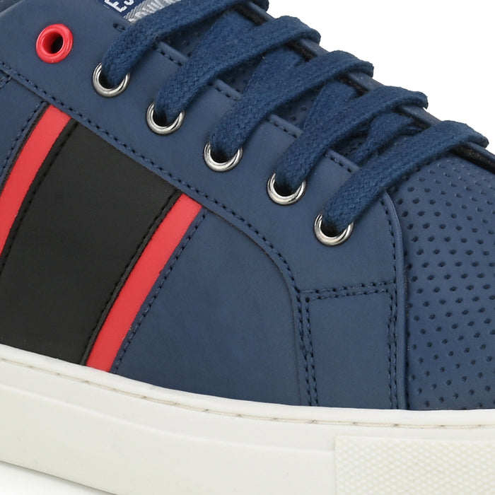 Connor Navy Men Casual Lace up Sneakers