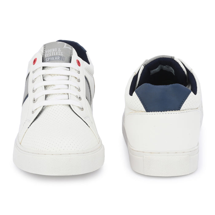 Connor White Men Casual Lace up