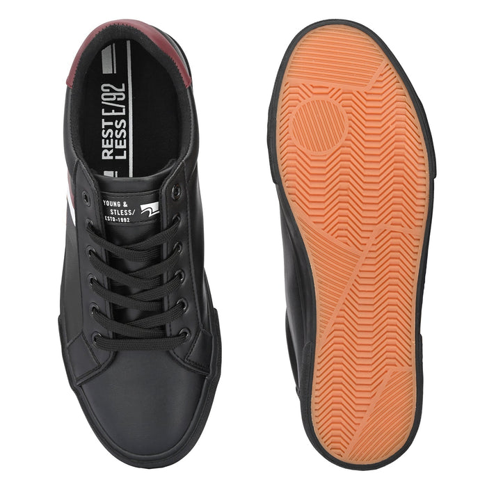 Derek Black Men Casual Laceup Sneakers