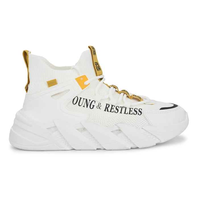 Aryton White-Yellow Men Streetstyle Sneaker