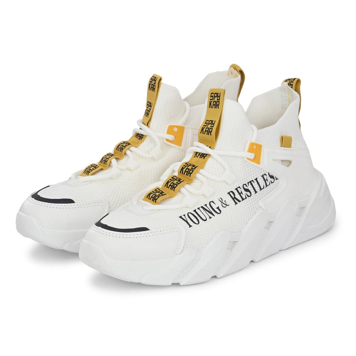 Aryton White-Yellow Men Streetstyle Sneaker