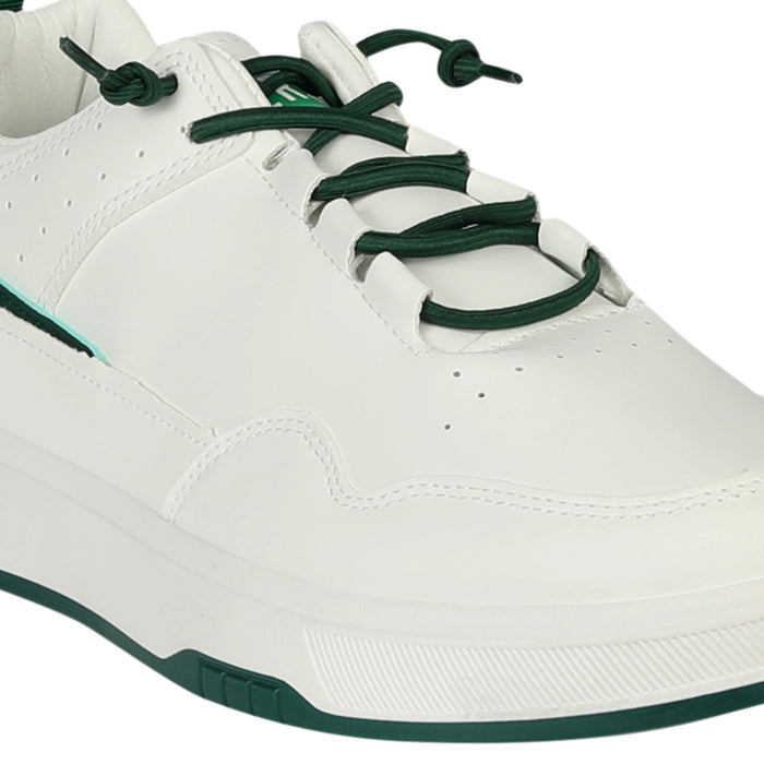 Hoopers Men Lace-Up Teal-White Casual Shoes