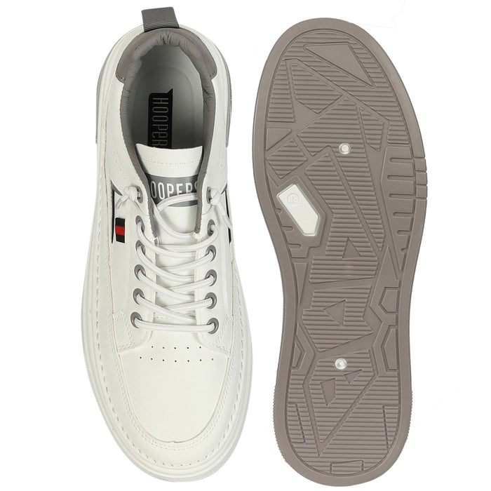 Hoopers Men Lace-Up White Casual Shoes