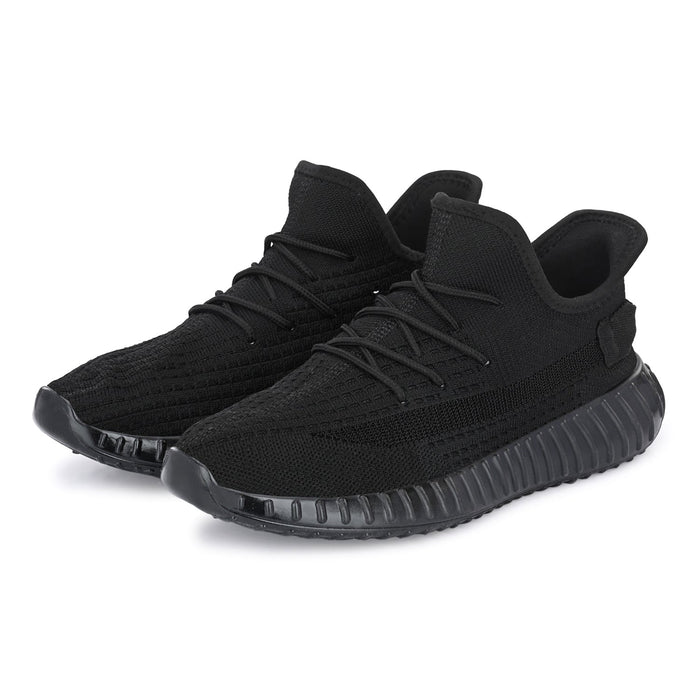 Carlo Black Men Knitted Active Sneaker