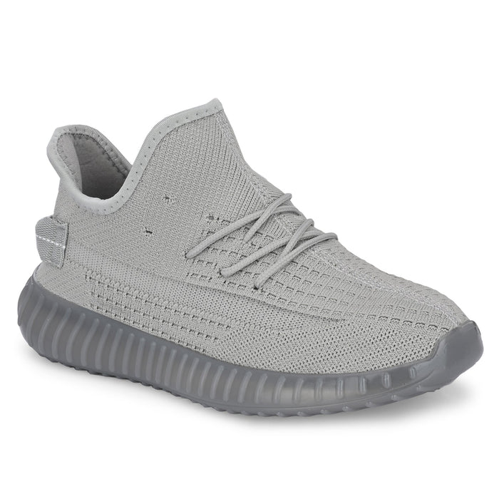 Carlo Light Grey Men Knitted Active Sneaker