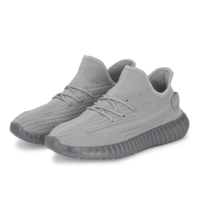 Carlo Light Grey Men Knitted Active Sneaker