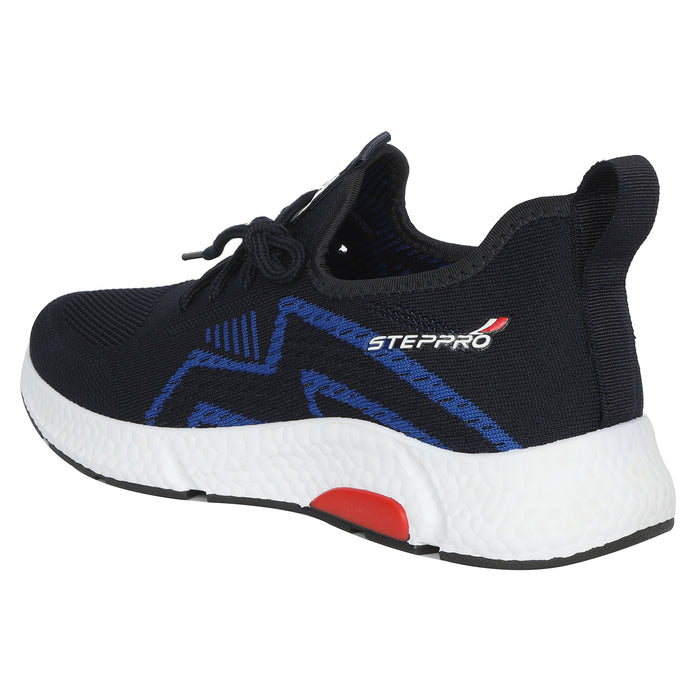 Steppro Navy Blue Stylish Slip-On Running Shoes for Men