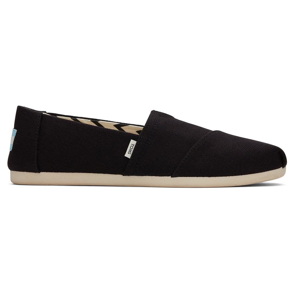 Toms classic black sales canvas shoes