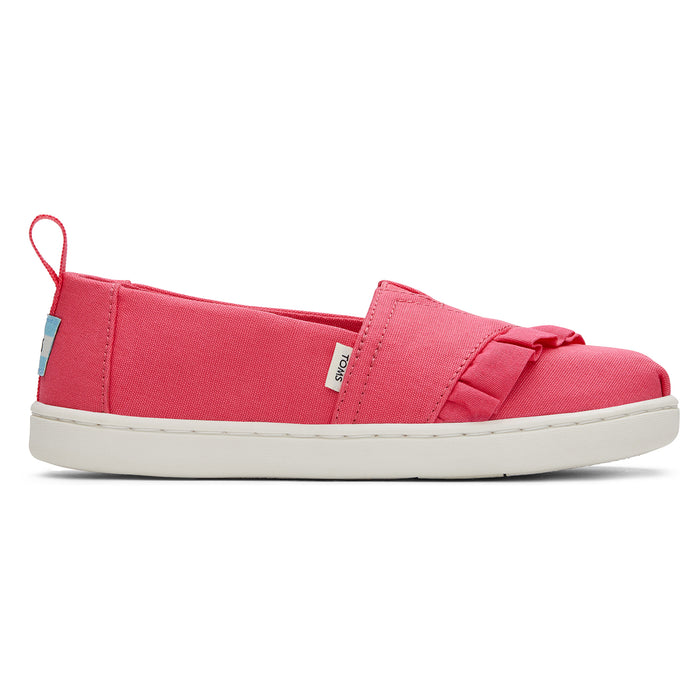 Alp Recycled Canvas Ruffled Slip Ons for Youth